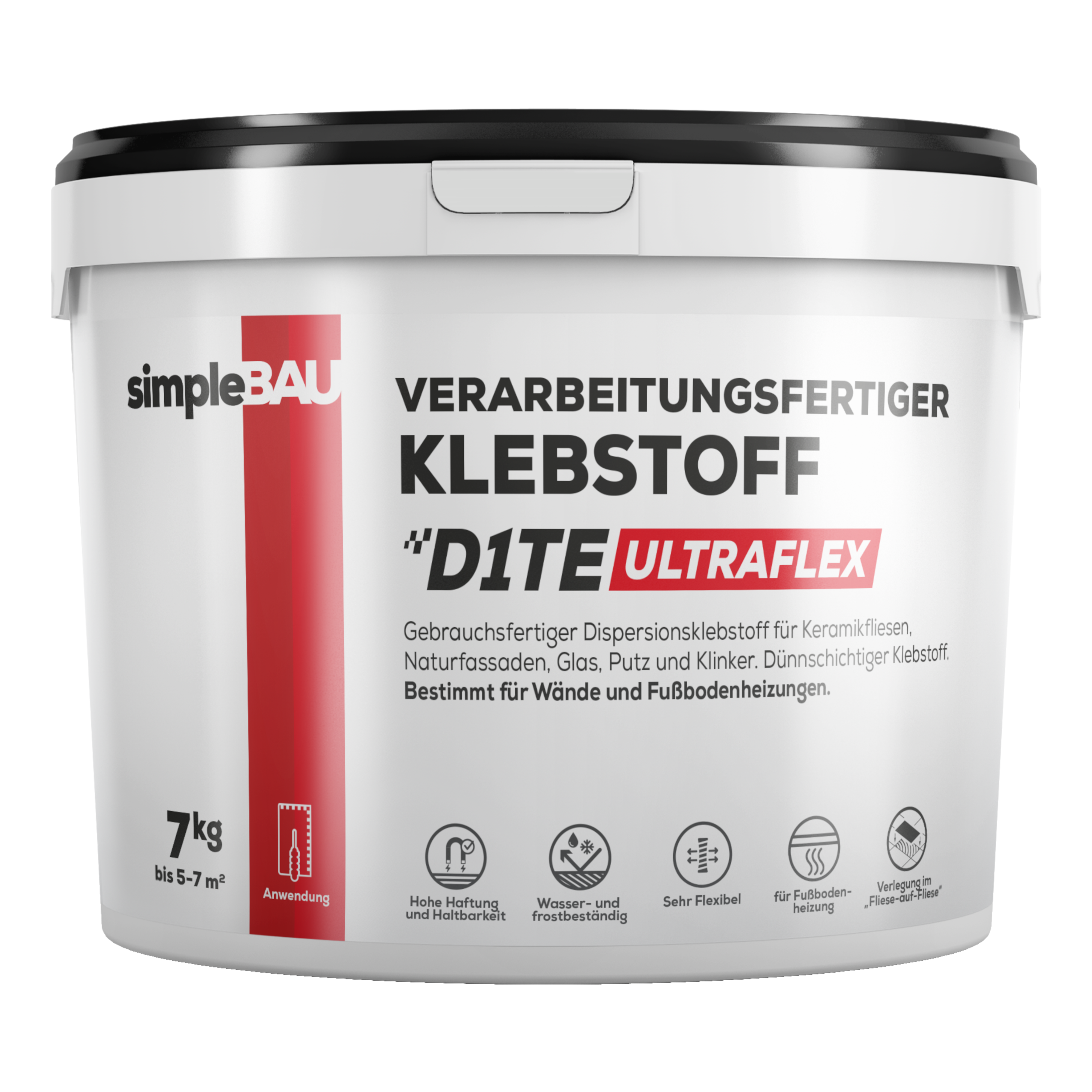 Verarbeitungsfertiger KLEBSTOFF D1TE – 7kg