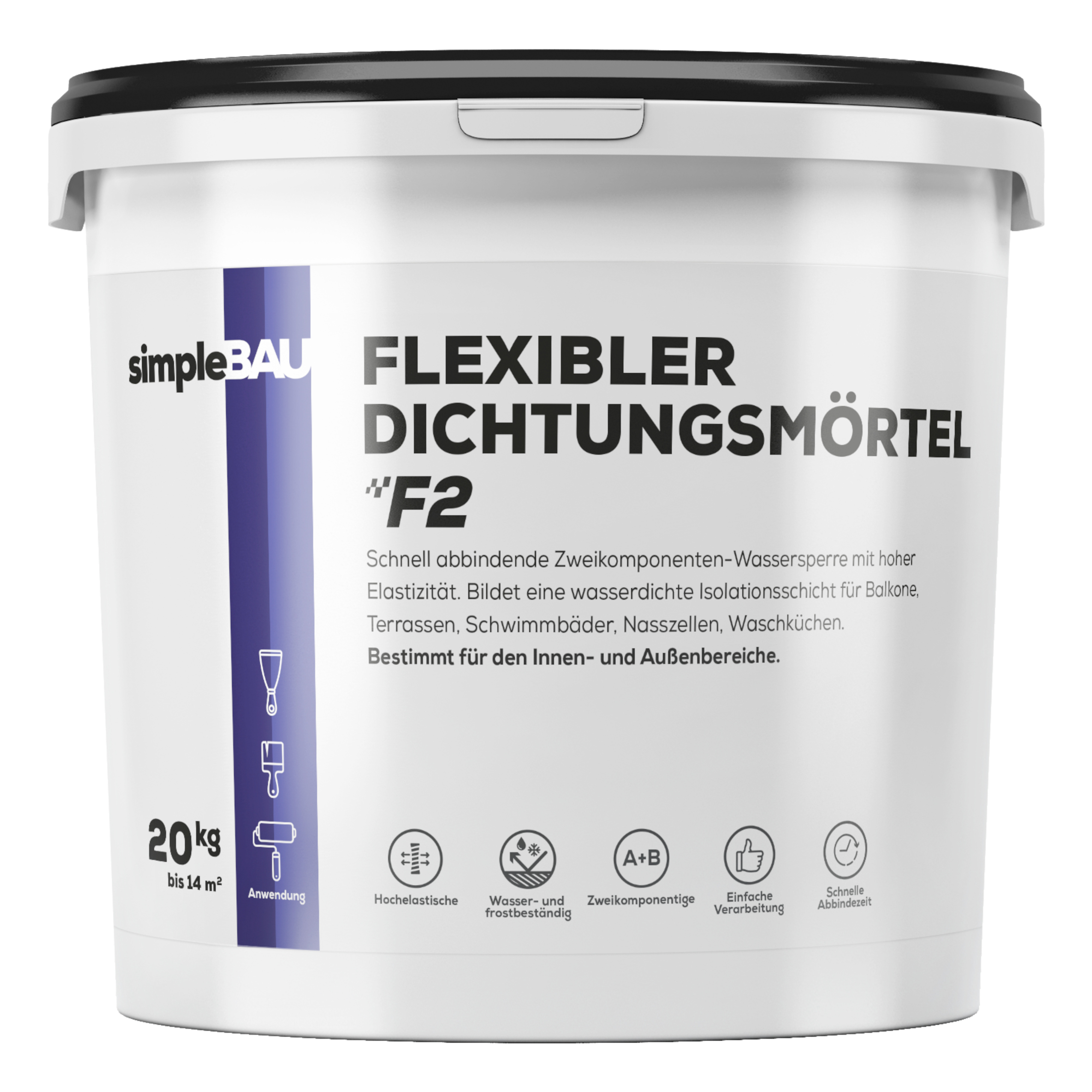 FLEXIBLER DICHTUNGSMÖRTEL F2 – 20kg