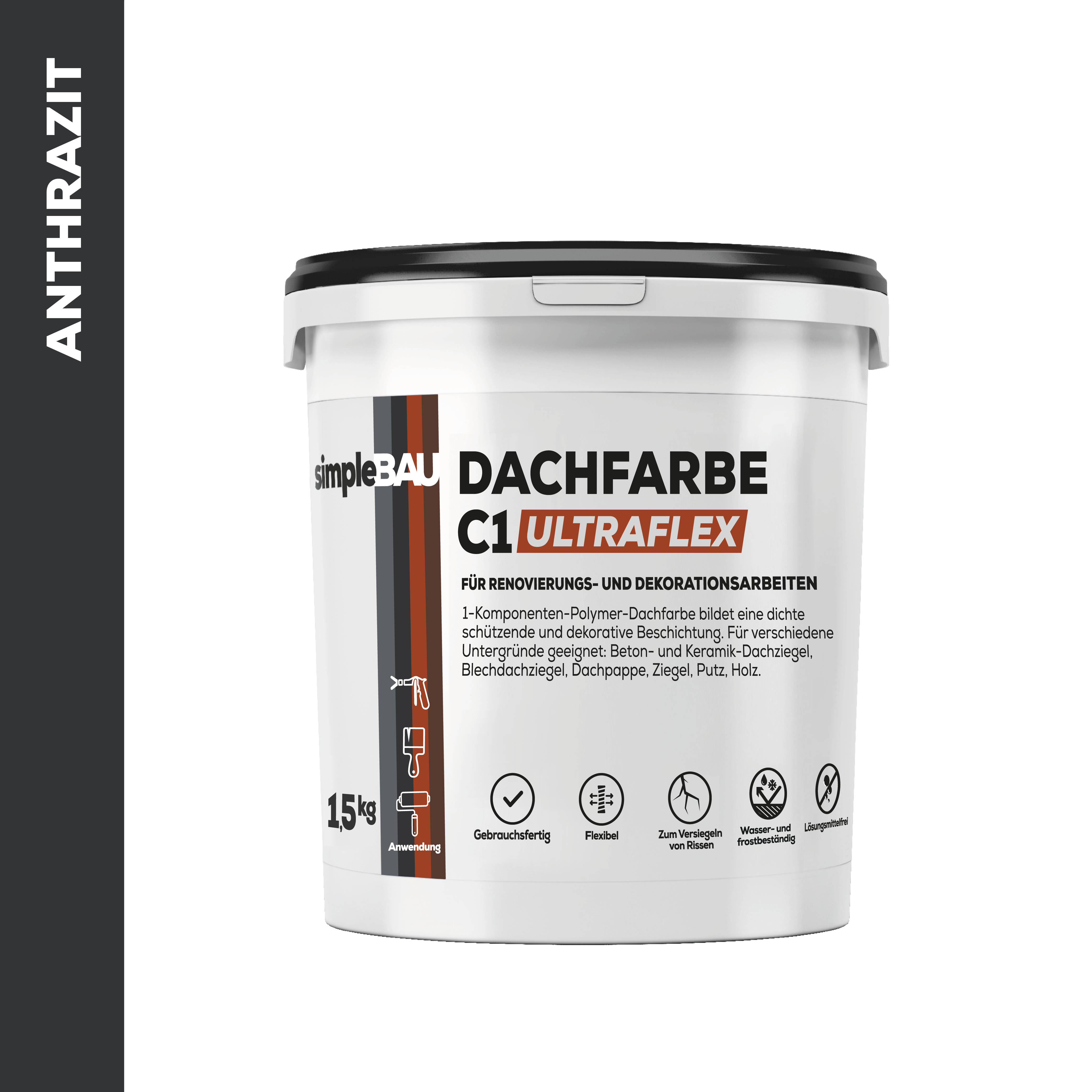 DACHFARBE C1 ULTRAFLEX – 1,5kg – ANTHRAZIT