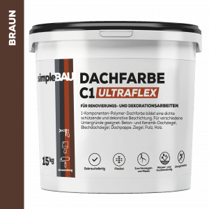 C1 ULTRAFLEX Dachfarbe für Renovierungs- und Dekorationsarbeiten