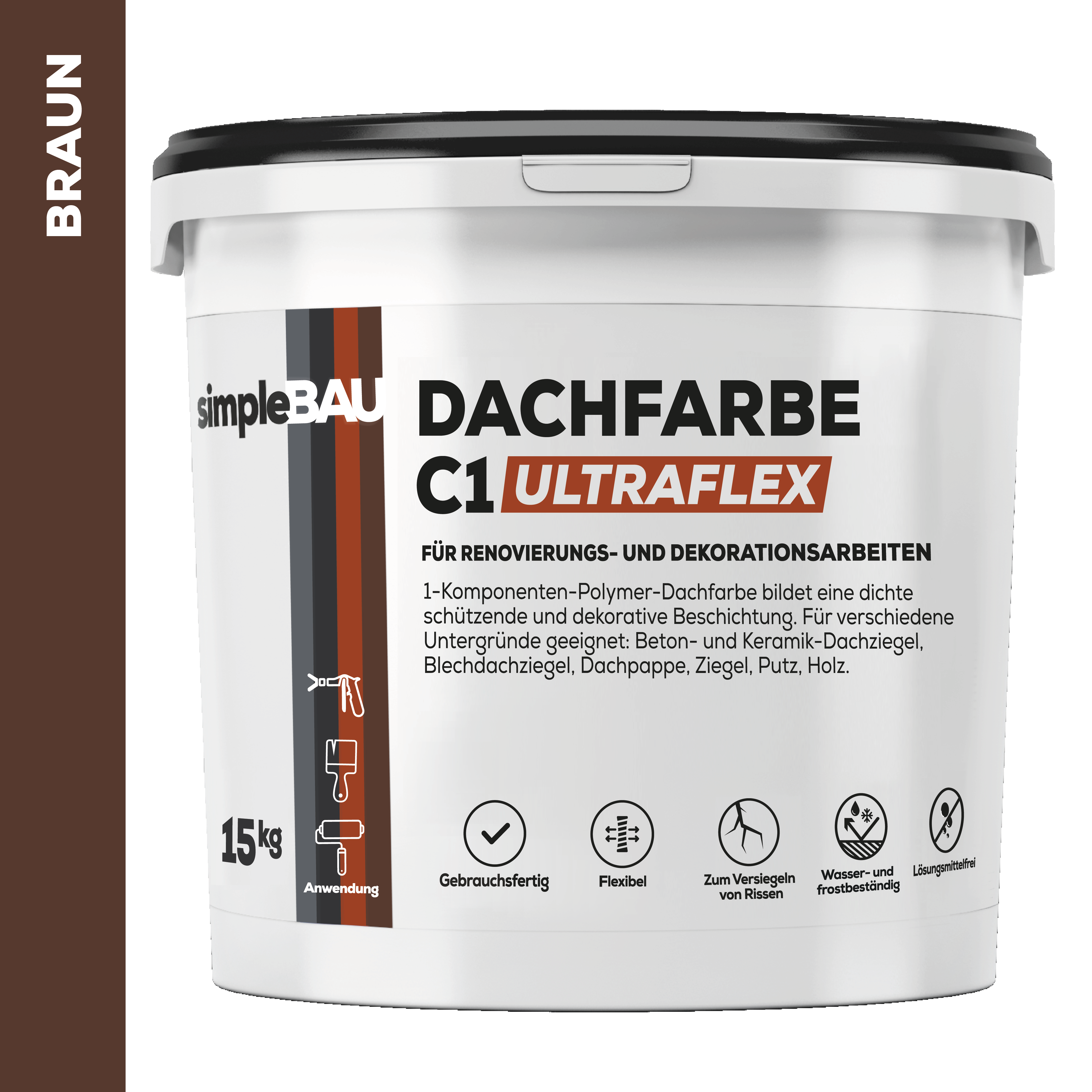 DACHFARBE C1 ULTRAFLEX – 15kg – BRAUN