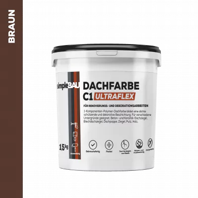 C1 ULTRAFLEX Dachfarbe für Renovierungs- und Dekorationsarbeiten