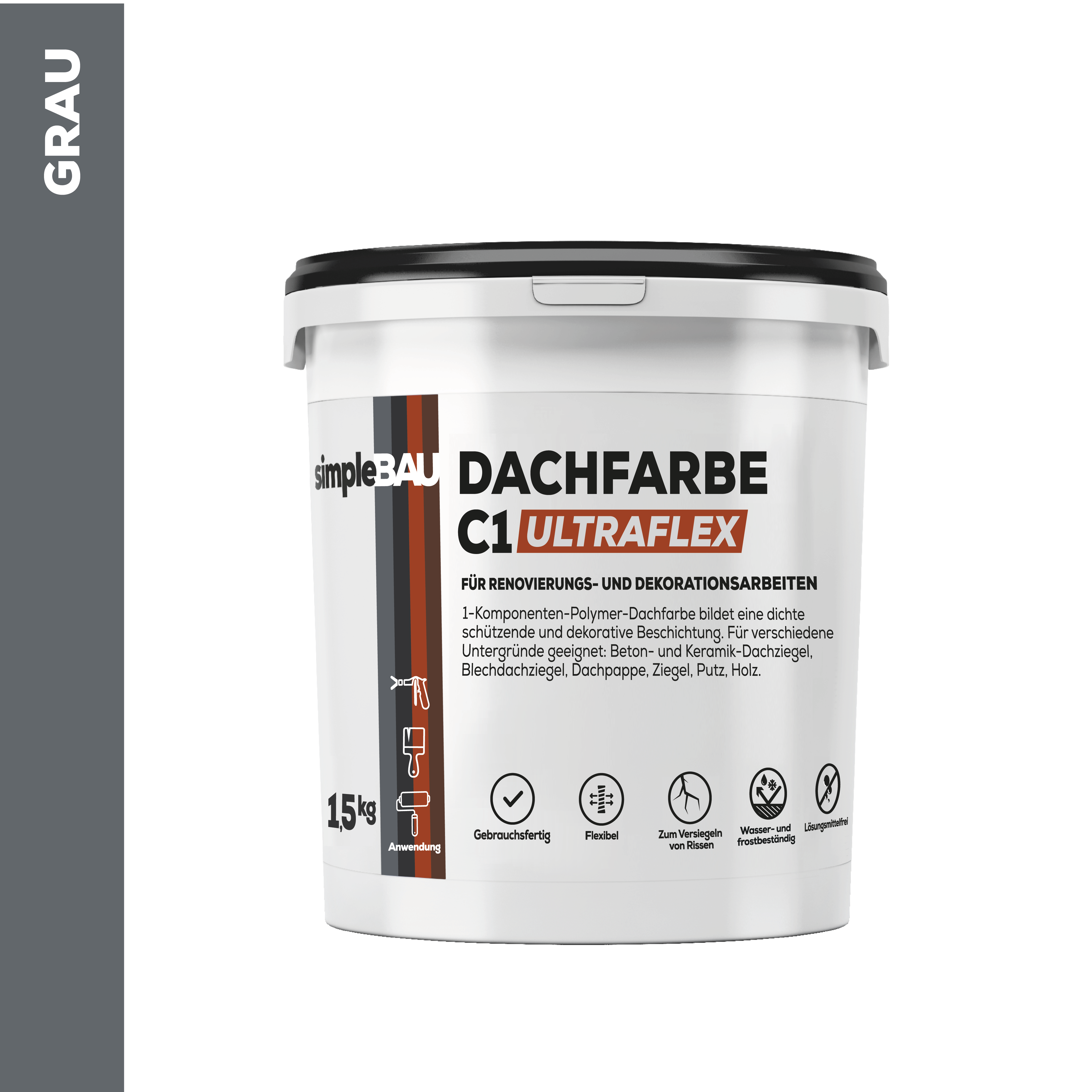 DACHFARBE C1 ULTRAFLEX – 1,5kg – GRAU