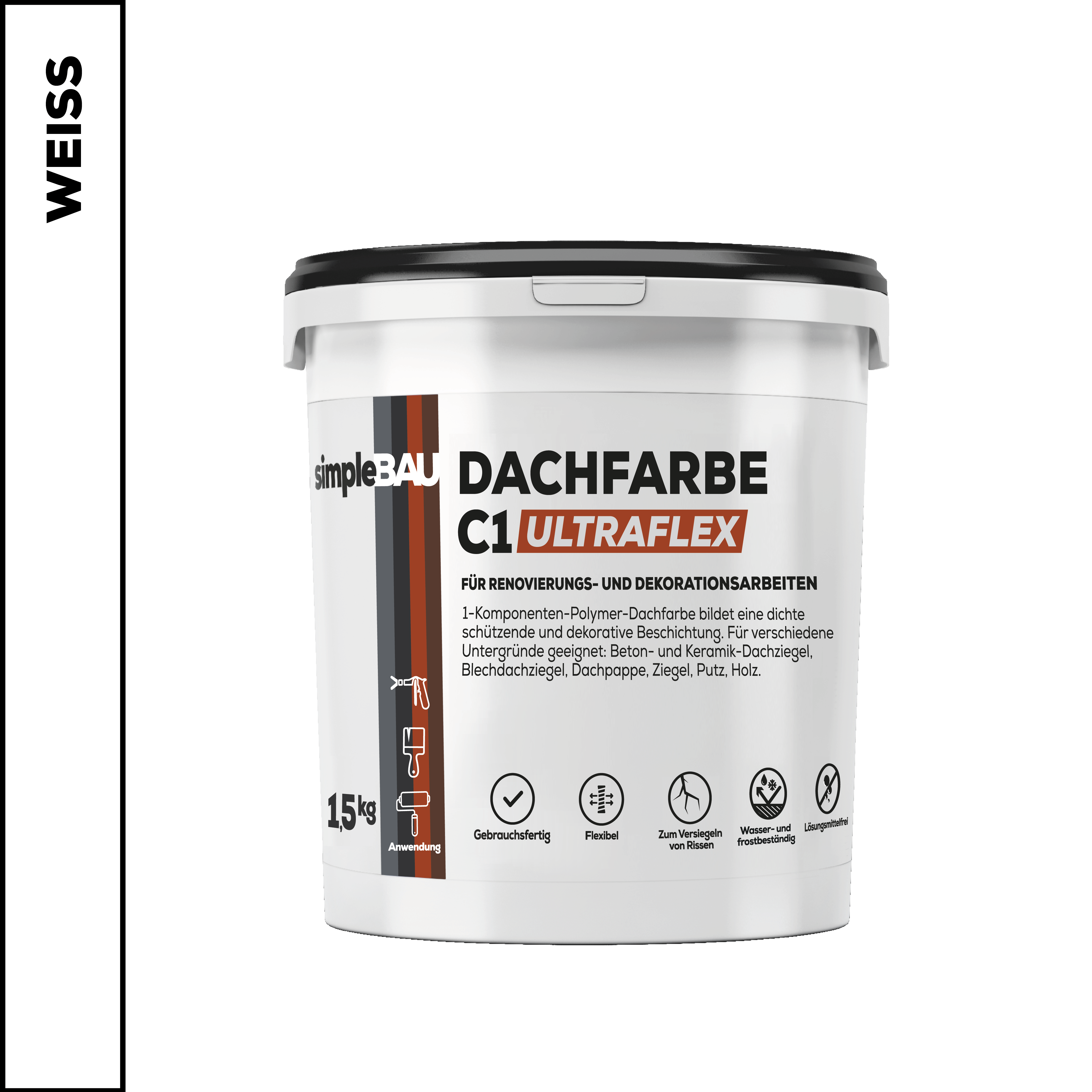 DACHFARBE C1 ULTRAFLEX – 1,5kg – WEISS