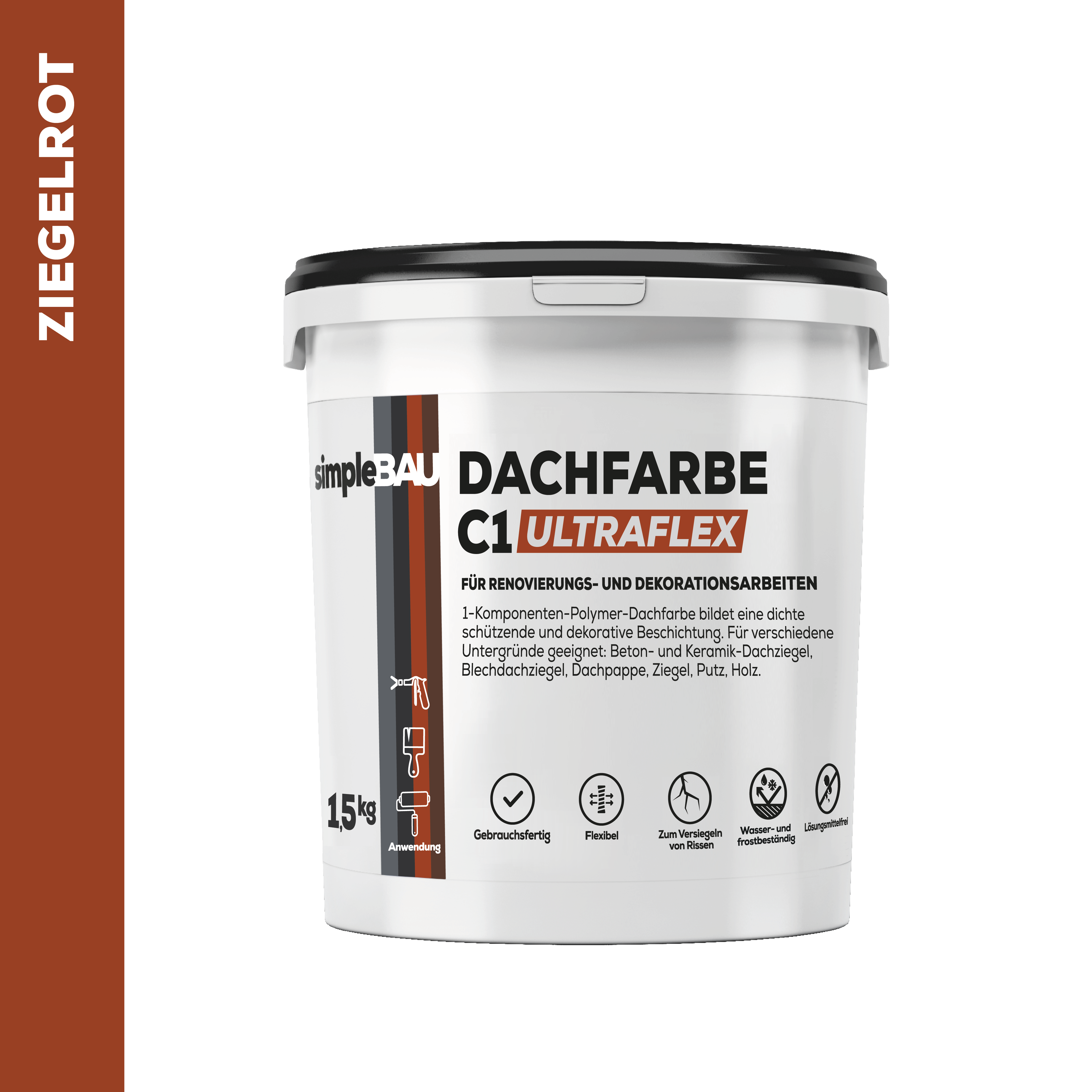 DACHFARBE C1 ULTRAFLEX – 1,5kg – ZIEGELROT