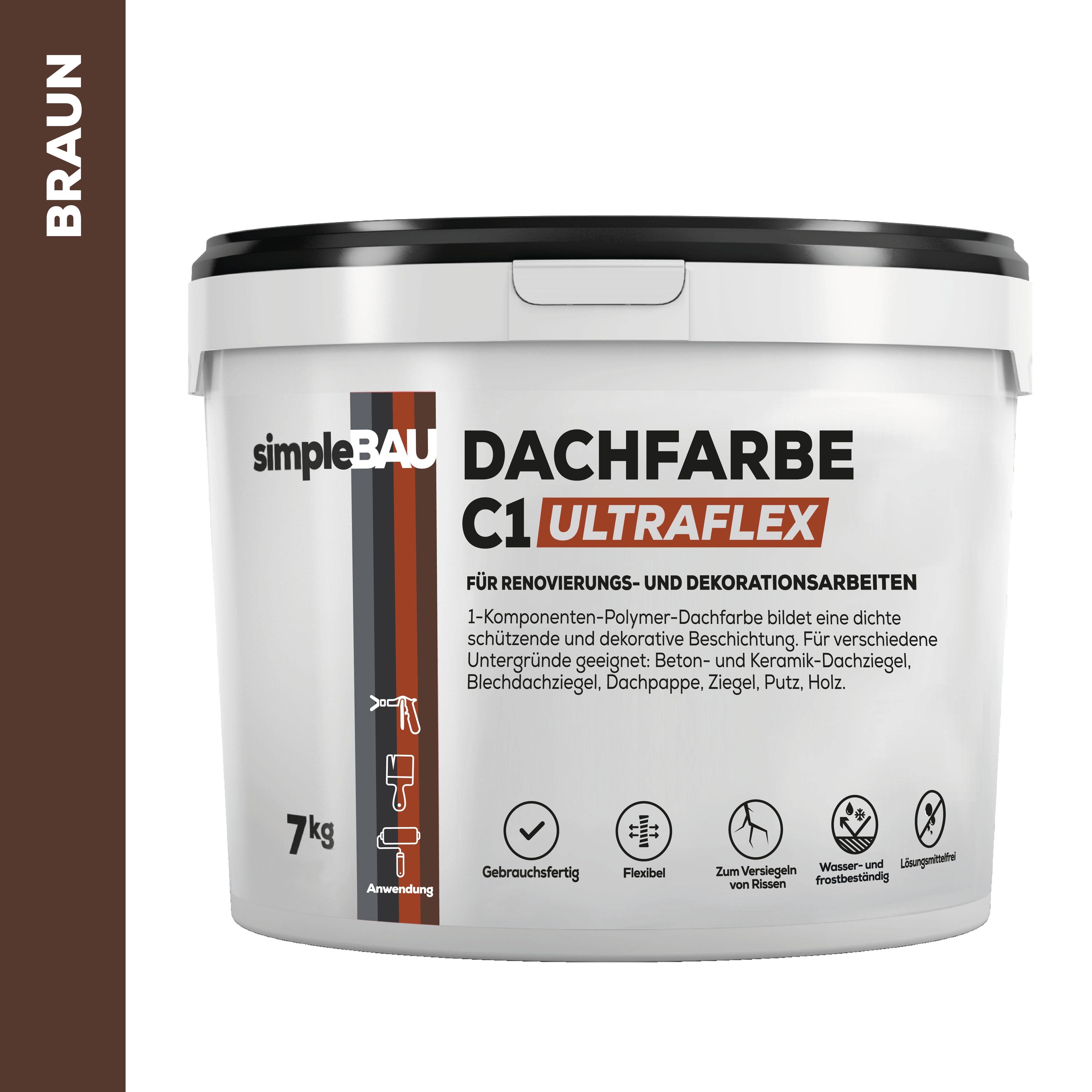 DACHFARBE C1 ULTRAFLEX – 7kg – BRAUN